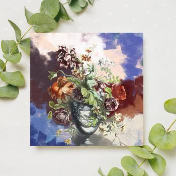 Colorful Flower Vase Original Design Canvas Printed Wall Painting 2