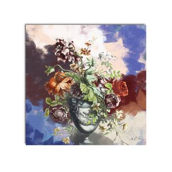 Colorful Flower Vase Original Design Canvas Printed Wall Painting 3