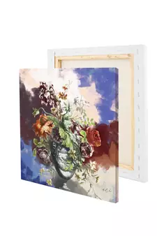 Colorful Flower Vase Original Design Canvas Printed Wall Painting