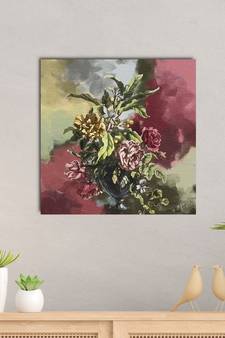Beautiful Flower Vase Original Design Canvas Printed Wall Painting