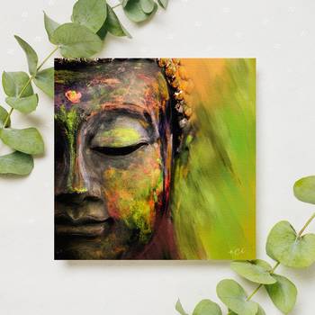 Peaceful Gautam Buddha Original Design Canvas Printed Wall Painting 2