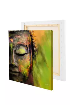 Peaceful Gautam Buddha Original Design Canvas Printed Wall Painting