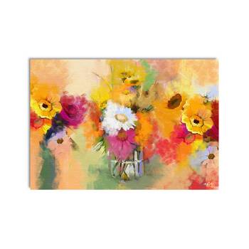 Beautiful Flowers Original Design Canvas Printed Wall Painting 3