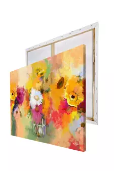 Beautiful Flowers Original Design Canvas Printed Wall Painting