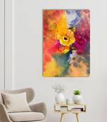Abstract Flowers Design Original Design Canvas Printed Wall Painting