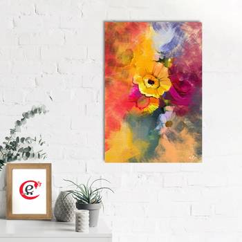 Abstract Flowers Design Original Design Canvas Printed Wall Painting 2