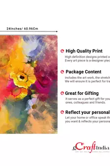 Abstract Flowers Design Original Design Canvas Printed Wall Painting