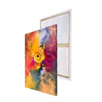 Abstract Flowers Design Original Design Canvas Printed Wall Painting 5