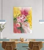 Beautiful Flowers Bouquet Original Design Canvas Printed Wall Painting