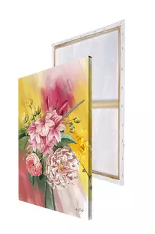 Beautiful Flowers Bouquet Original Design Canvas Printed Wall Painting