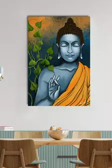 Peaceful Buddha Original Design Canvas Printed Wall Painting