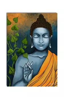 Peaceful Buddha Original Design Canvas Printed Wall Painting