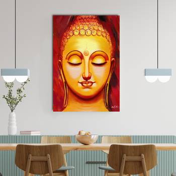 Spiritual Gautam Buddha Original Design Canvas Printed Wall Painting 1