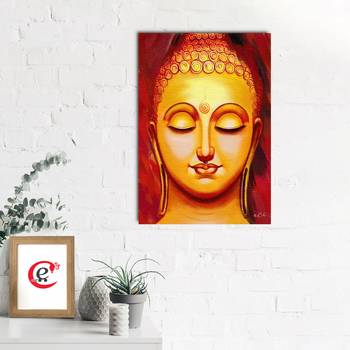 Spiritual Gautam Buddha Original Design Canvas Printed Wall Painting 2