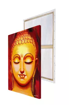 Spiritual Gautam Buddha Original Design Canvas Printed Wall Painting