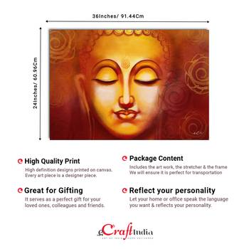 Spiritual Buddha Original Design Canvas Printed Wall Painting 4
