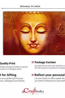 Spiritual Buddha Original Design Canvas Printed Wall Painting