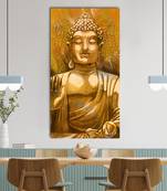 Meditating Blessing Buddha Original Design Canvas Printed Wall Painting
