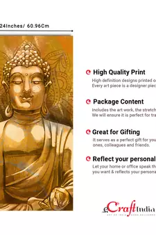 Meditating Blessing Buddha Original Design Canvas Printed Wall Painting