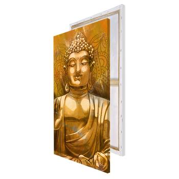 Meditating Blessing Buddha Original Design Canvas Printed Wall Painting 5
