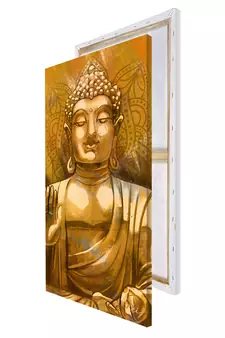 Meditating Blessing Buddha Original Design Canvas Printed Wall Painting