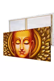 Calm Buddha Face Original Design Canvas Printed Wall Painting