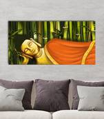 Resting Peaceful Buddha Original Design Canvas Printed Wall Painting