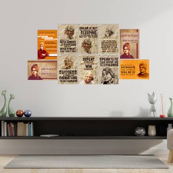 Set of  Dr Abdul Kalam Inspirational Quotes High Quality Printed  GSM Posters with Glue Drops 1