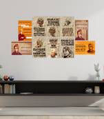 Set of  Dr Abdul Kalam Inspirational Quotes High Quality Printed  GSM Posters with Glue Drops