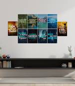 Set of  Inspirational Quotes High Quality Printed  GSM Posters with Glue Drops