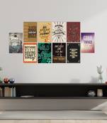 Set of  Motivational Quotes High Quality Printed  GSM Posters with Glue Drops