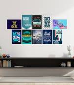 Set of  Inspiring Quotes High Quality Printed  GSM Posters with Glue Drops
