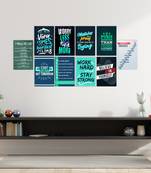 Set of  Work Hard Motivational Quotes High Quality Printed  GSM Posters with Glue Drops
