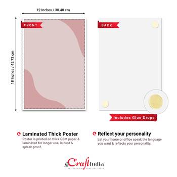 Set of  Work Hard Motivational Quotes High Quality Printed  GSM Posters with Glue Drops 4