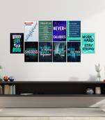 Set of  Success Inspirational Quotes High Quality Printed  GSM Posters with Glue Drops