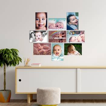 Set of  Cute Baby Wall High Quality Printed  GSM Posters for Pregnant Women with Glue Drops 2