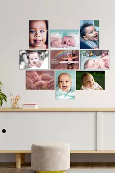 Set of  Cute Baby Wall High Quality Printed  GSM Posters for Pregnant Women with Glue Drops