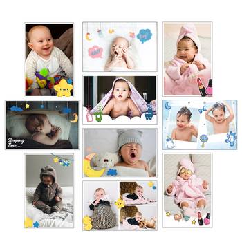 Set of  New Born Baby High Quality Printed  GSM Posters for Pregnant Women with Glue Drops 3