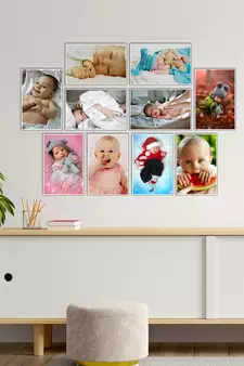 Set of  Baby Theme High Quality Printed  GSM Posters for Pregnant Women with Glue Drops