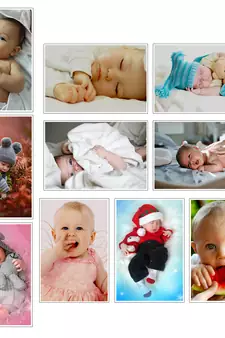 Set of  Baby Theme High Quality Printed  GSM Posters for Pregnant Women with Glue Drops