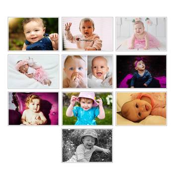 Set of  New Born Baby Girl/Boy High Quality Printed  GSM Posters for Pregnant Women with Glue Drops 3