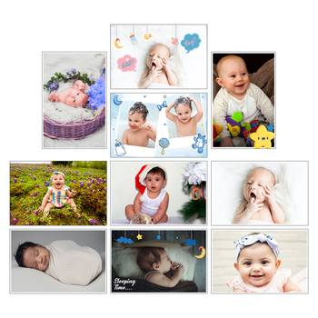 Set of  Baby Theme High Quality Printed  GSM Posters with Glue Drops 3