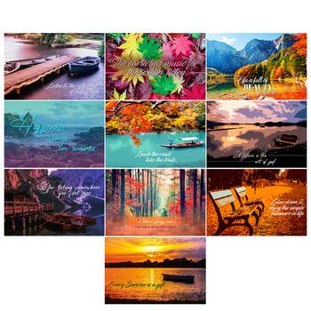 Set of  Scenery High Quality Printed  GSM Posters with Glue Drops 3