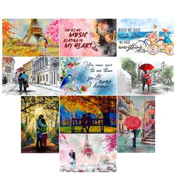 Set of  Romantic Quotes High Quality Printed  GSM Posters with Glue Drops 3