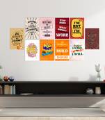 Set of  Inspiring Quotes High Quality Printed  GSM Posters with Glue Drops