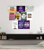 Set of  Motivating and Inspiring Quotes High Quality Printed  GSM Posters with Glue Drops