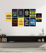 Set of  Inspiring Quotes High Quality Printed  GSM Posters with Glue Drops