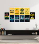 Set of  Inspiring and Ambitious Quotes High Quality Printed  GSM Posters with Glue Drops