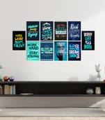 Set of  Inspiring and Ambitious Quotes for Office High Quality Printed  GSM Posters with Glue Drops
