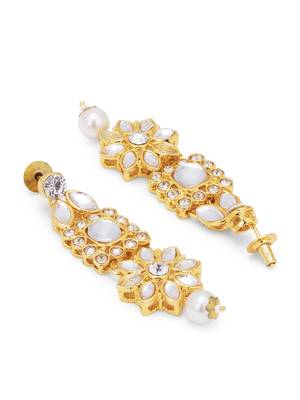 Gold pearl necklace-sets 5